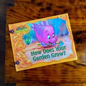 Vintage 1992 The Little Mermaid How Does Your Garden Grow? Hardcover Book